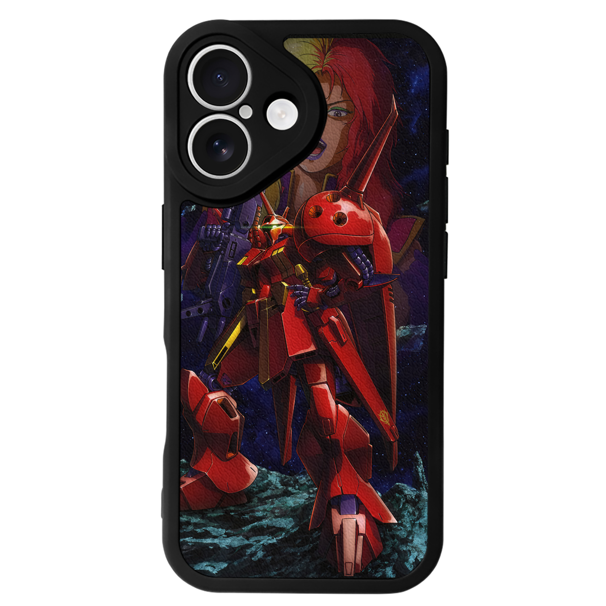 （画像用） 機動戦士ガンダム Mobile Suit Gundam 【iPhone 16シリーズ対応】シリコンスマホケース（レザー調） 材質：シリコン